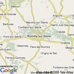plan France Romilly-sur-seine