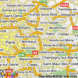 plan France Rosny-sous-bois