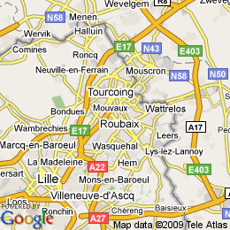 plan France Roubaix