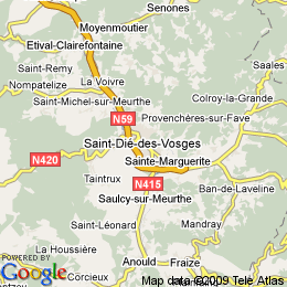 plan France Saint-dié