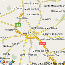 plan France Saint-lô