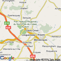plan France Saint-omer