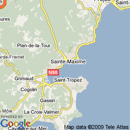 plan France Sainte-maxime