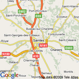 plan France Saintes