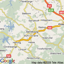 plan France Sarrebourg