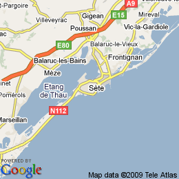 plan France Sète