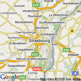 plan France Strasbourg