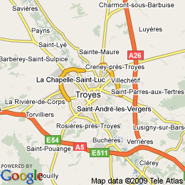 plan France Troyes