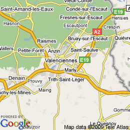 plan France Valenciennes