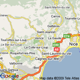 plan France Vence
