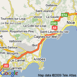 plan France Villeneuve-loubet