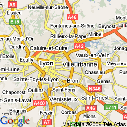 plan France Villeurbanne