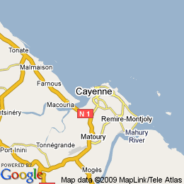 plan French Guiana CAYENNE