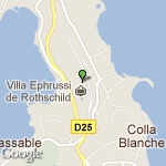 localisation gps Villa Rothschild Cap Ferrat