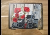 photo Peinture coquelicot et marguerite