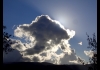 photo soleil derrière les nuages