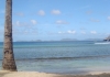 Photo plage et coco sur l'île moustique