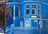 Photo Une Maison Bleue, Haight Ashbury, San Francisco, Californie