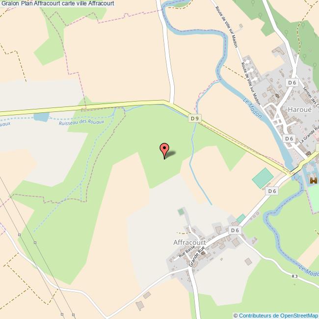 Plan Affracourt carte ville Affracourt