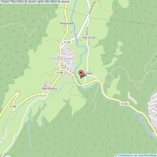 Plan AillonleJeune carte ville AillonleJeune