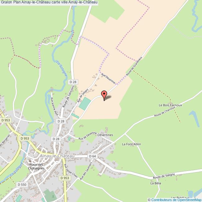 plan Ainay-le-Château