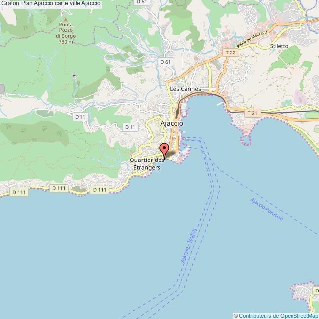 plan ville Ajaccio