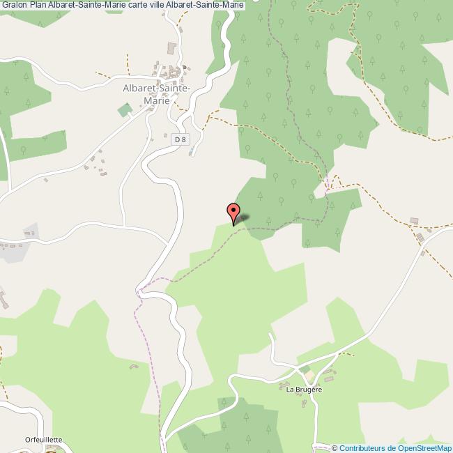 Plan AlbaretSainteMarie carte ville AlbaretSainteMarie
