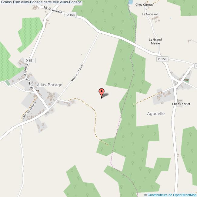 Plan AllasBocage carte ville AllasBocage
