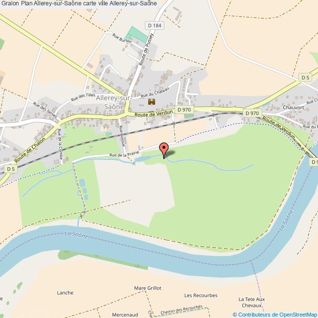 Plan AllereysurSaône carte ville AllereysurSaône