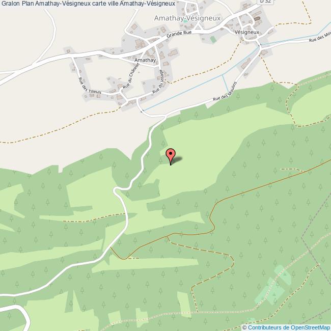 Plan AmathayVésigneux carte ville AmathayVésigneux