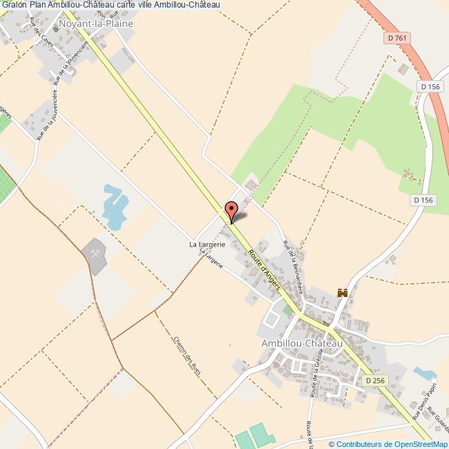 Plan AmbillouChâteau carte ville AmbillouChâteau