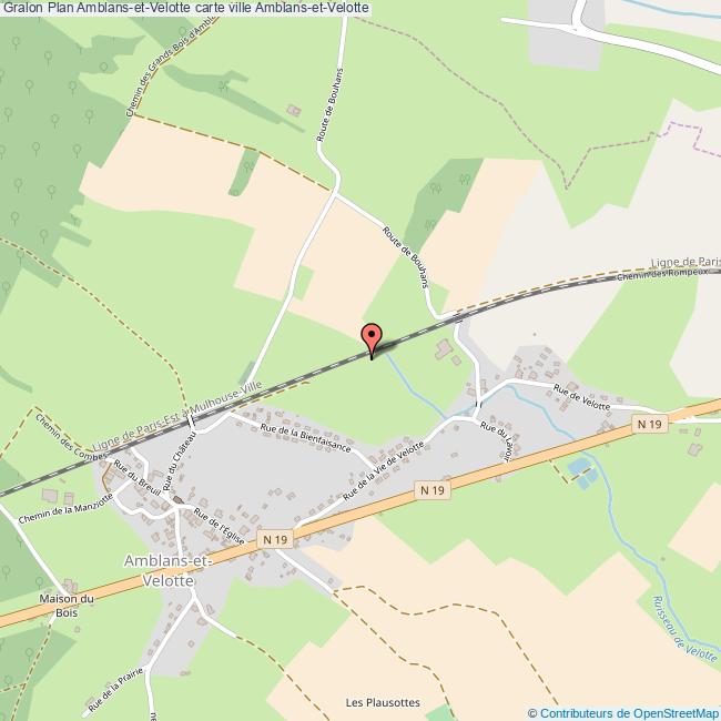 Plan AmblansetVelotte carte ville AmblansetVelotte