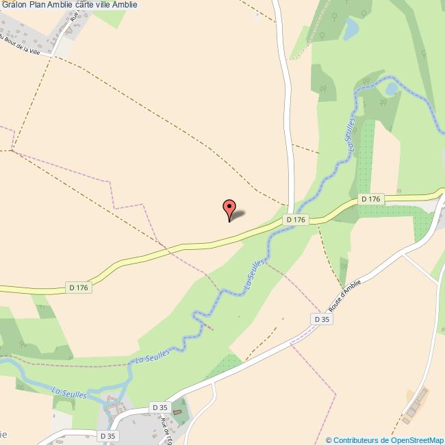 Plan Amblie carte ville Amblie