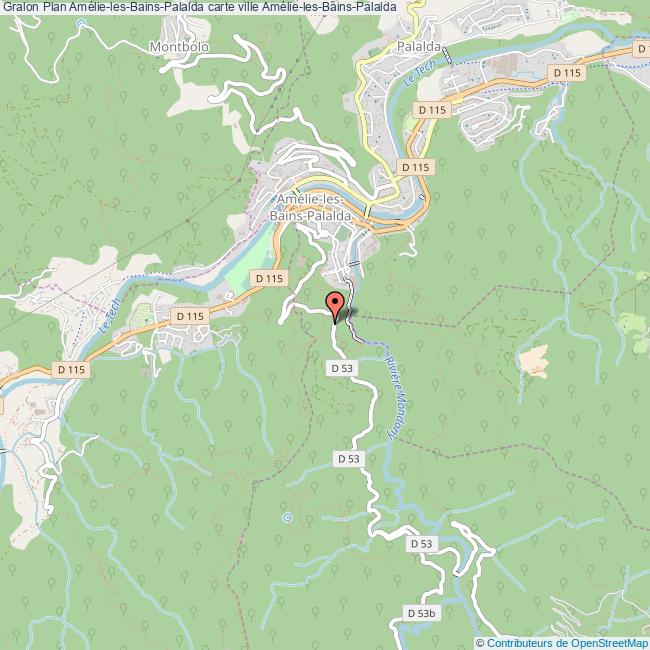 plan ville Amélie-les-Bains-Palalda