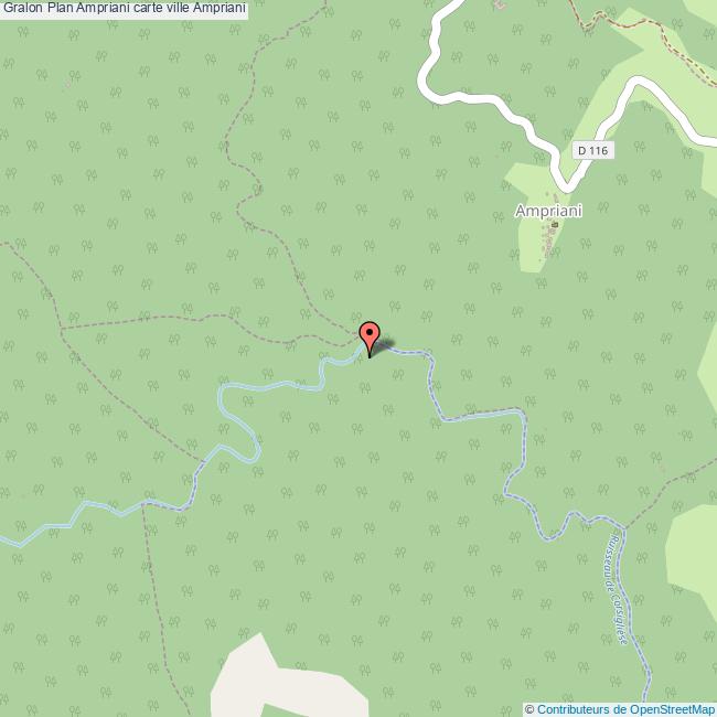 Plan Ampriani carte ville Ampriani