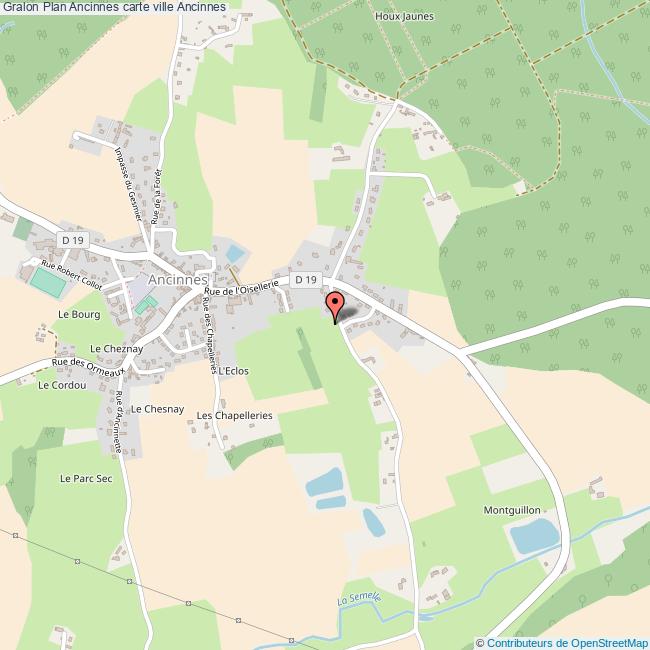 Plan Ancinnes carte ville Ancinnes