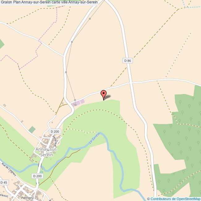 Plan AnnaysurSerein carte ville AnnaysurSerein