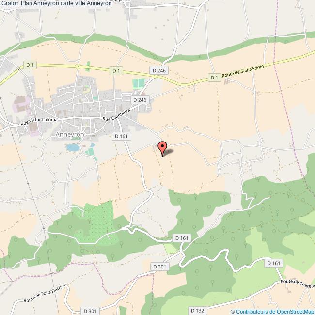 Plan Anneyron carte ville Anneyron