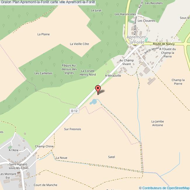 Plan ApremontlaForêt carte ville ApremontlaForêt
