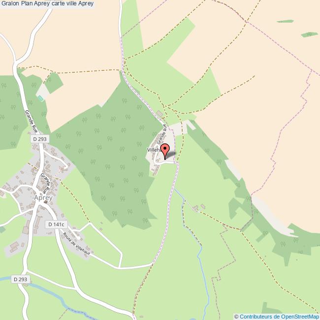 Plan Aprey carte ville Aprey