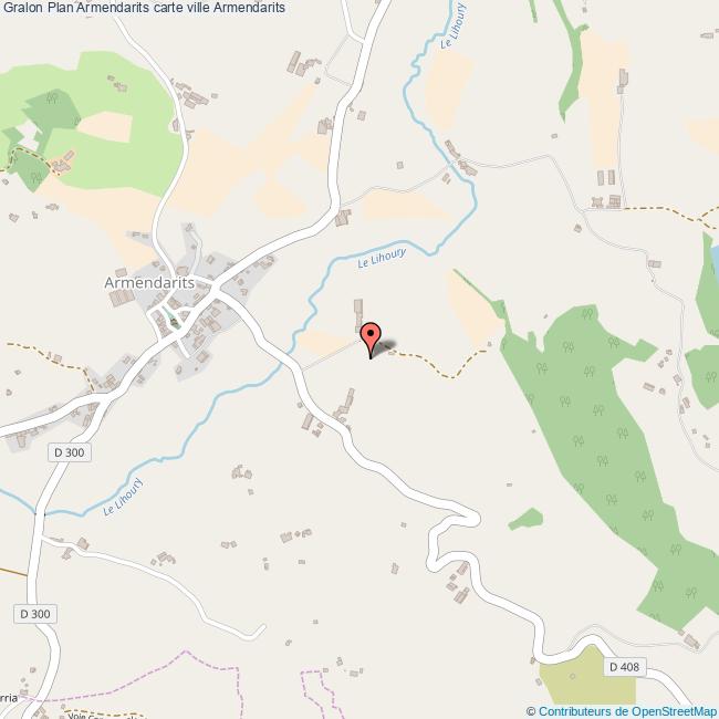Plan Armendarits carte ville Armendarits