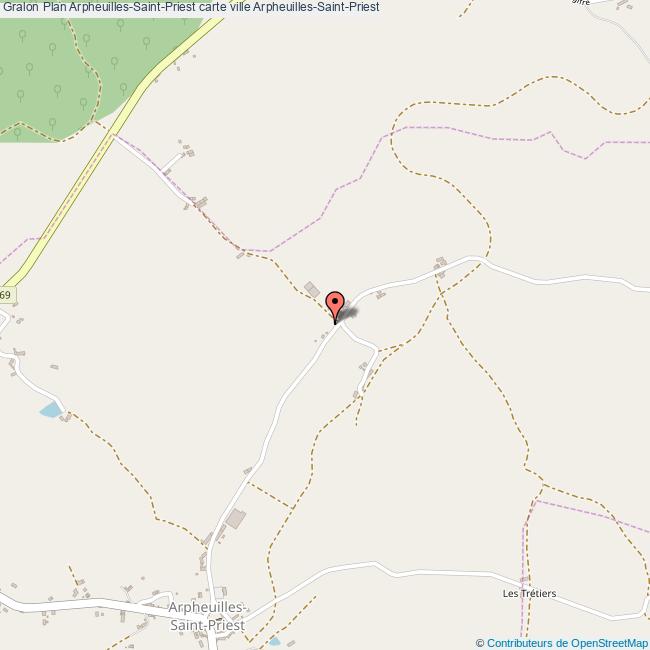 Plan ArpheuillesSaintPriest carte ville ArpheuillesSaintPriest