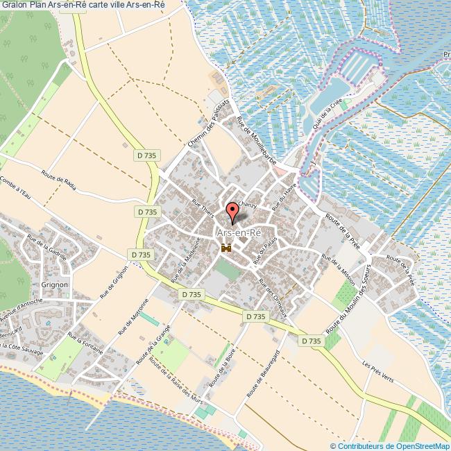 Plan ArsenRé carte ville ArsenRé