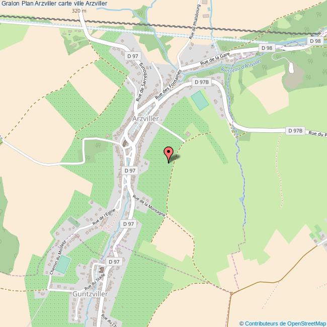 Plan Arzviller carte ville Arzviller