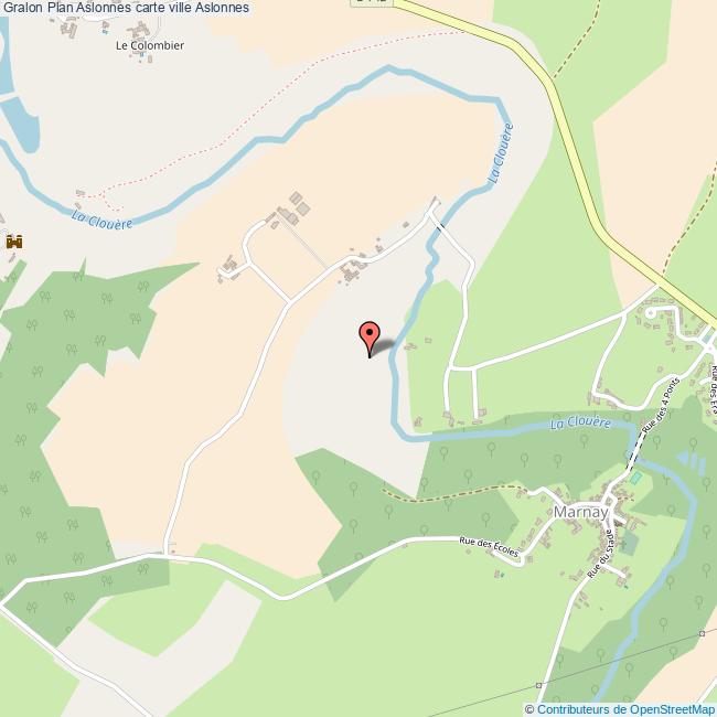 Plan Aslonnes carte ville Aslonnes
