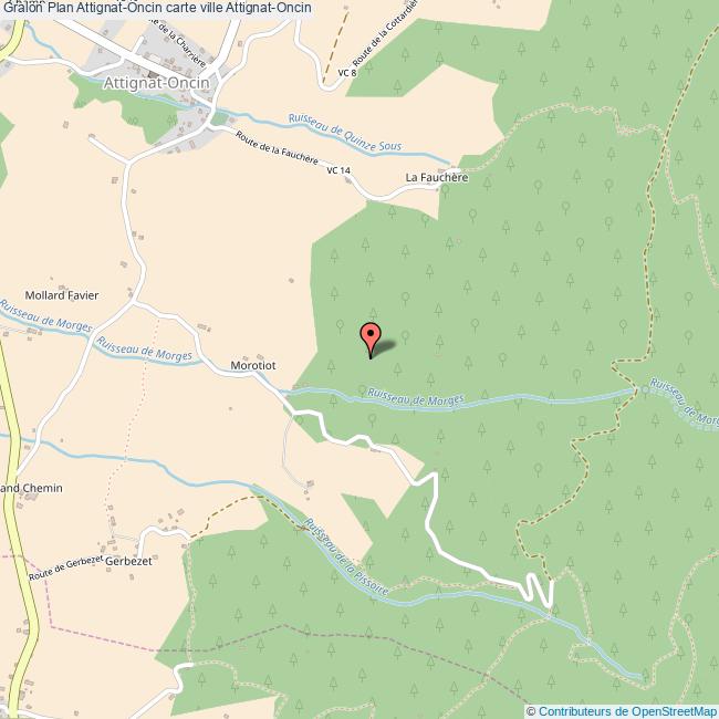 plan Attignat-Oncin