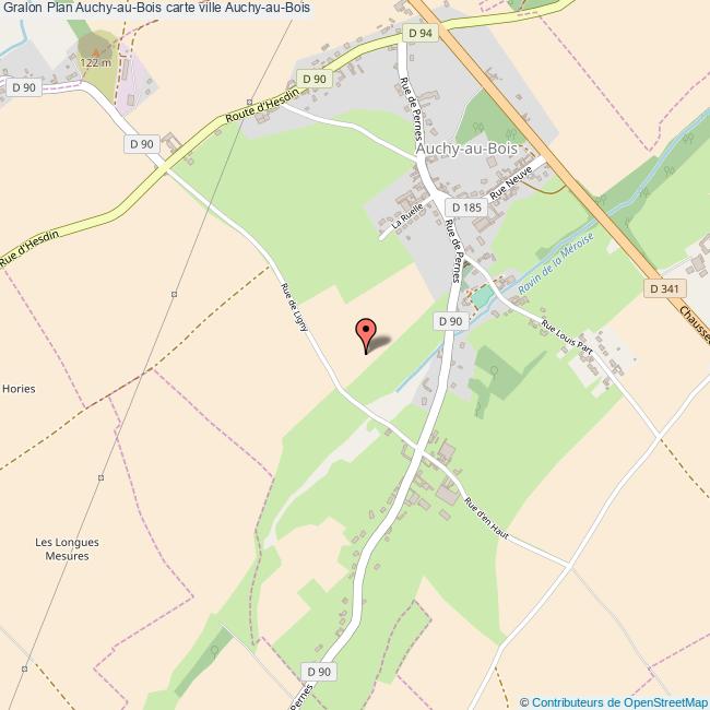 Plan AuchyauBois carte ville AuchyauBois