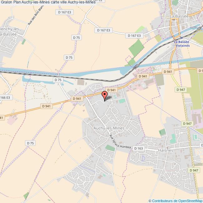 Plan AuchylesMines carte ville AuchylesMines