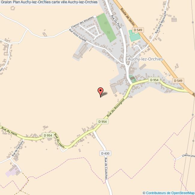 Plan AuchylezOrchies carte ville AuchylezOrchies
