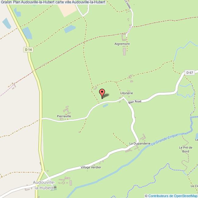 Plan AudouvillelaHubert carte ville AudouvillelaHubert
